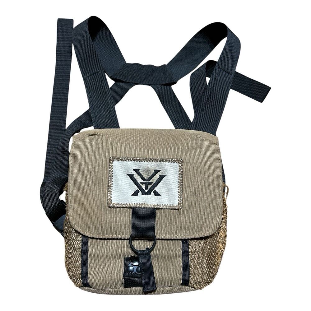 Vortex GlassPak Binocular Harness P400 Tan Olive Bino Case Chest Pack Hunting